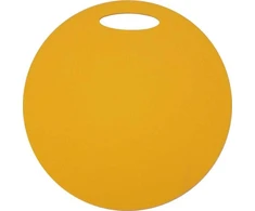 Apvalus kilimėlis sėdėjimui Yate, 35cm, viensluoksnis, geltonas
