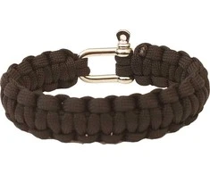 Apyrankė iš parašiutų virvės Highlander, Metal Clasp, juodas