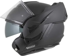 Atverčiamas motociklininko šalmas Cassida MultiFlip Solid BlackOut P/J