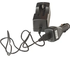 Yate automobilinis kroviklis Li-ion 18650 baterijoms su USB kabeliu