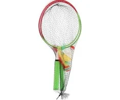 Badmintono rinkinys Nils NRZ051 Steel, 2 raketės, badmintono plunksniukai, kamuoliukai