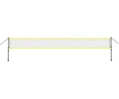 Badmintono tinklas su teleskopiniais stulpais Nils NT310, 600 x 60 cm, visiškai dengiantis dėklas
