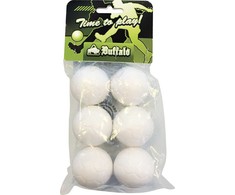 Balti stalo futbolo kamuoliukai Buffalo 36 mm (6 vnt.)