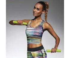 Bas Black Moteriška sportinė palaidinė BAS Juodas Tropical-Top 30