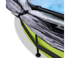 Baseinas EXIT Lime ø300x76cm su stogeliu ir filtru su pompa - žalias