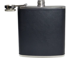 BasicNature Hip flask 'Leather'