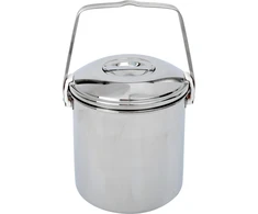 BasicNature Stainless Steel Pot 'Billy Can'
