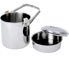BasicNature Stainless Steel Pot 'Billy Can'