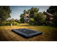 Batutas BERG Ultim Favorit InGround - 280 cm, žalias, su saugos tinklu Comfort
