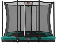 Batutas BERG Ultim Favorit InGround - 280 cm, žalias, su saugos tinklu Comfort