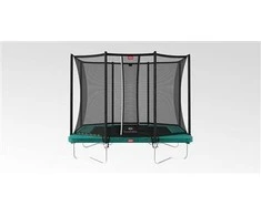 Batutas BERG Ultim Favorit Regular - 280 cm, žalias, su saugos tinklu Comfort
