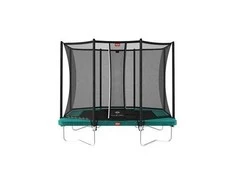 Batutas BERG Ultim Favorit Regular - 280 cm, žalias, su saugos tinklu Comfort
