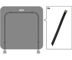 Berg AeroWall - Attachment Band + Buckle (4x)