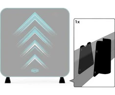 Berg AeroWall - Clamp + Reinforcement Plate 2x2