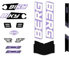 Berg Biky lipdukų rinkinys Cross, violetinis