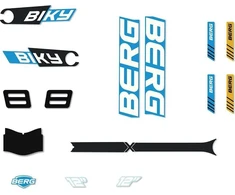 Berg Biky lipdukų rinkinys Cross Mėlyna Handbrake