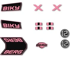 Berg Biky - Sticker set Retro Rožinė