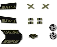 Berg Biky - Sticker set Retro Žalias