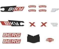 Berg Biky - Stickers set Mini Raudona