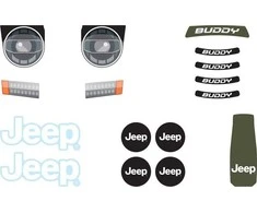 Berg Buddy 2.0 - lipdukų rinkinys Jeep