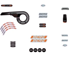 Berg Buddy 2.0 lipdukų rinkinys Graphite