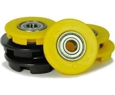 Berg Buddy - Ratų gaubteliai 12 mm geltoni (4 vnt.) + juodi (2 vnt.)