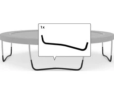 Berg Champion/Elite - W-Leg 430 + 470 (Curved,Juodas)