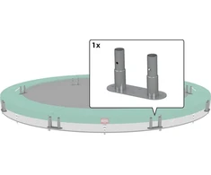 Berg Champion InGround rėmo koja 380