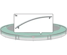 Berg Champion - Toprail InGround 270 (9ft) (TwinSpring)