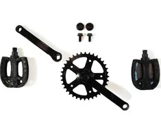 Berg Crank set 90, 28T + pedals