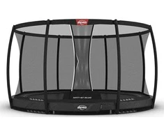 BERG Elite InGround 380 Pilkas + apsauginis tinklas Deluxe