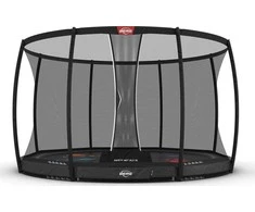 BERG Elite InGround 430 Pilkas Levels + apsauginis tinklas DLX XL