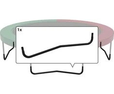 Berg Elite+ - W-Leg T-series 430 (14ft) juodas