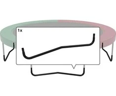 Berg Elite+ - W-Leg T-series 430 (14ft) juodas