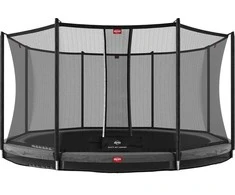 BERG Favorit InGround 330 Pilkas + apsauginis tinklas Comfort