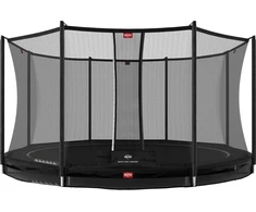 BERG Favorit InGround 430 batutas, juodas + apsauginis tinklas Comfort
