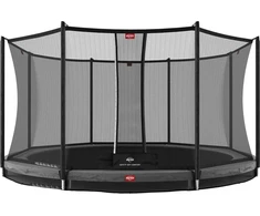 BERG Favorit InGround 430 batutas, pilkas + apsauginis tinklas Comfort