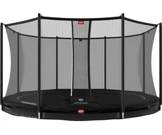 BERG Favorit InGround 430 batutas, juodas + apsauginis tinklas Comfort