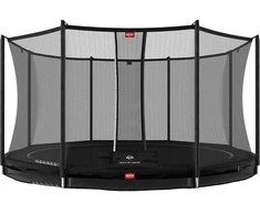 BERG Favorit InGround 430 Juodas + apsauginis tinklas Comfort
