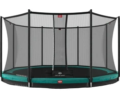 BERG Favorit InGround 430 žalias + apsauginis tinklas Comfort