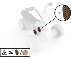 BERG GO² Retro - pedalas (2 vnt.)