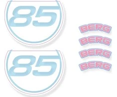 BERG GO² Retro Rožinė - Sticker set