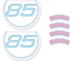 BERG GO² Retro Rožinė - Sticker set