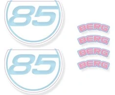 BERG GO² Retro Rožinė - Sticker set