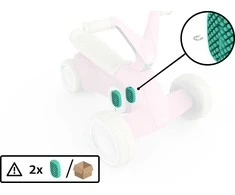 BERG GO² Rožinė - Pedal (2x)