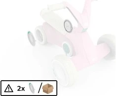 BERG GO² Rožinė - Rear Wheel Cover (2x)