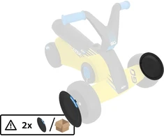 BERG GO² SparX Geltona priekinio rato gaubtas (2 vnt.)