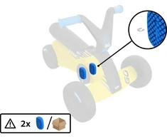 BERG GO² SparX Geltona - Pedal (2x)