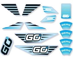BERG GO² SparX Geltona - Sticker set