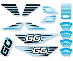 BERG GO² SparX Geltona - lipdukų rinkinys